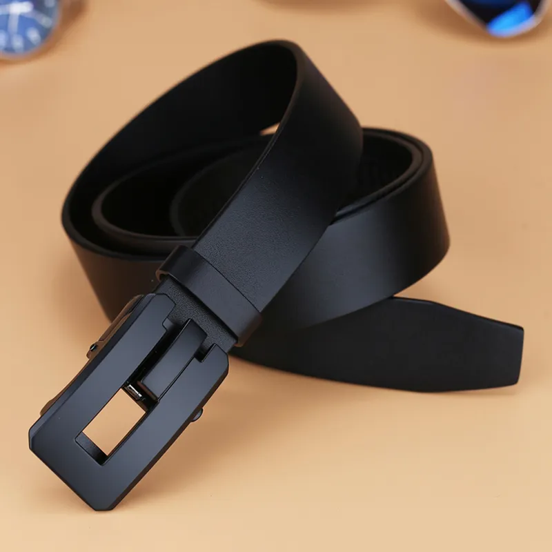 VINEY Top Grain Cow Leather Belts Men's Width 3.2cm-5