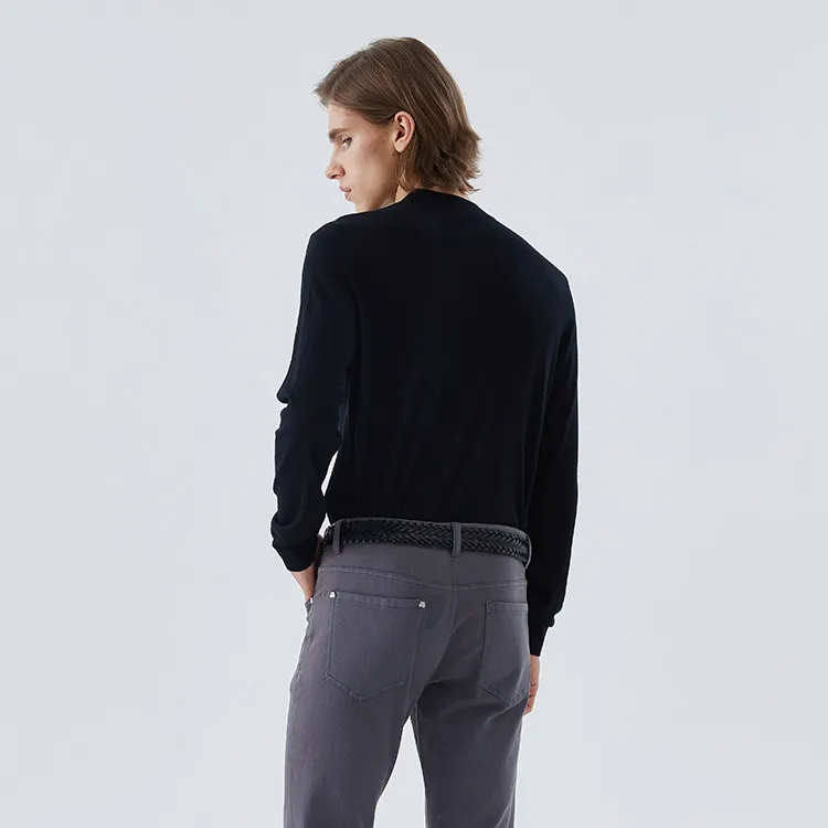 DAVID NAMAN Sweaters Men Black-4
