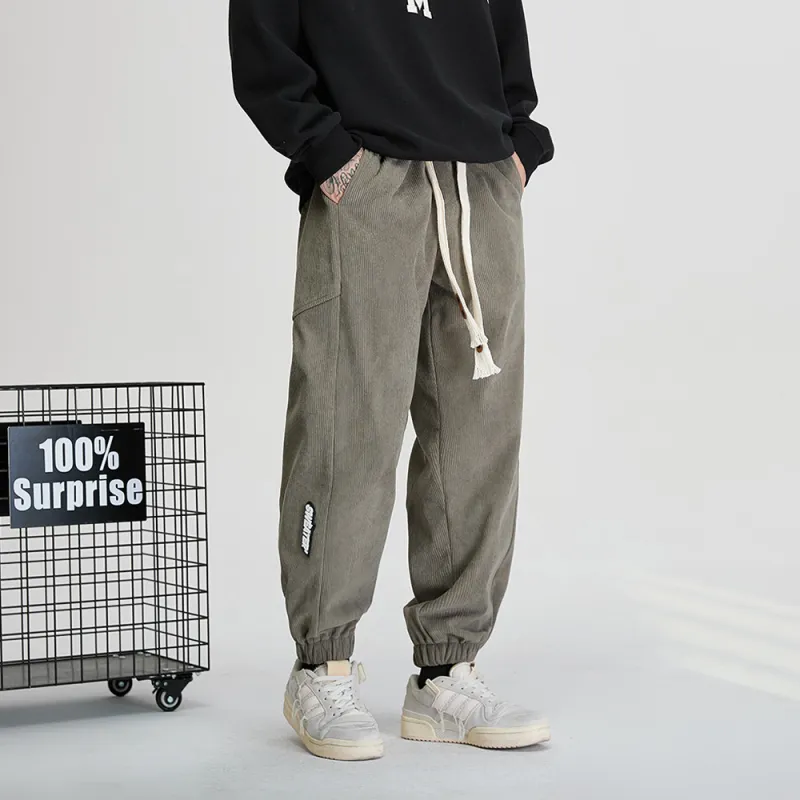 JASONWOOD Autumn And Winter Season Knitted Sports Pants Trendy Thickened Casual Pants Unisex-10