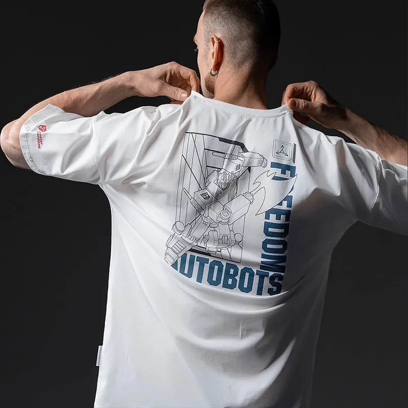 Transformers X Monster Guardians T Shirts Men White White-3