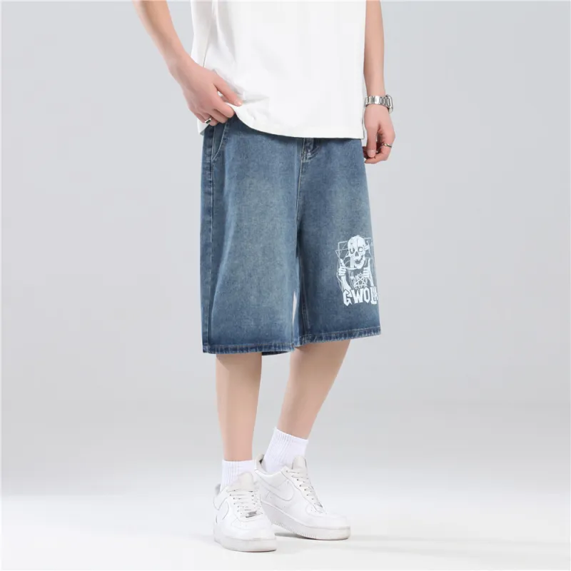 Gwola Denim Shorts Unisex-12