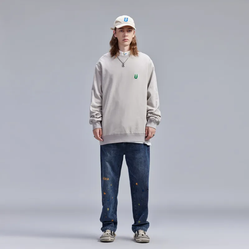 Guuka Sweatshirt Men's Float Stone Color-2