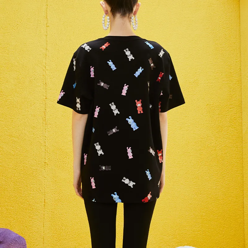 TCH T Shirts Unisex Black With Silver Logo-3