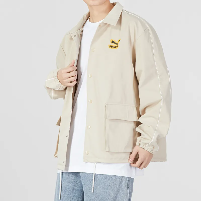 PUMA Classics Street Sport Woven Jacket Men's Ecru-3