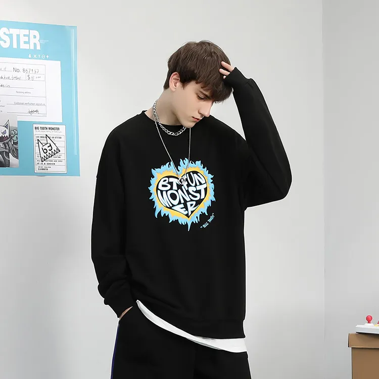 Bt Crew Neck Loose Fit Sweatshirt Unisex-3