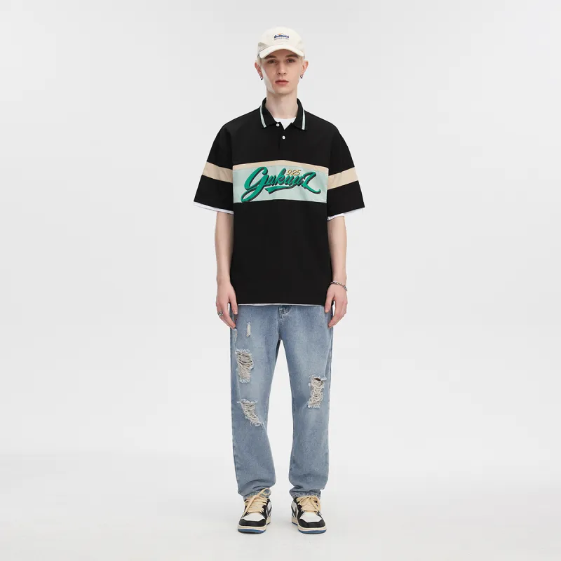 GUKUUL Polo Shirts Unisex Black-3