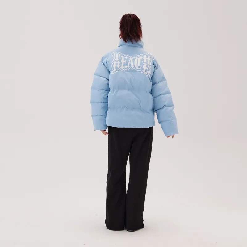 Teach Peace Puffer Jacket Unisex-27