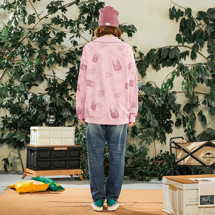 LAMLICKA Sweatshirts Unisex Pink-3