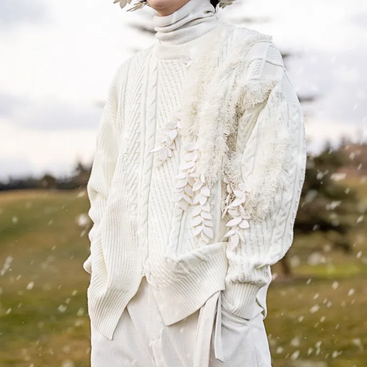 VALLEYOUTH Sweaters Unisex Ivory-3