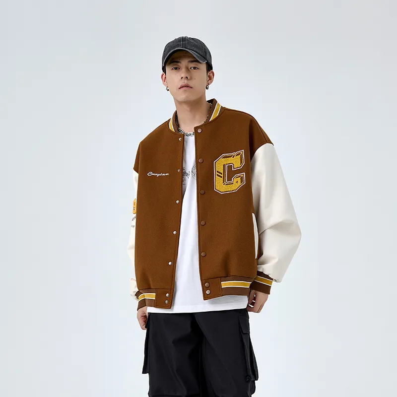 BENMYSHOWER Baseball Jacket Unisex-3