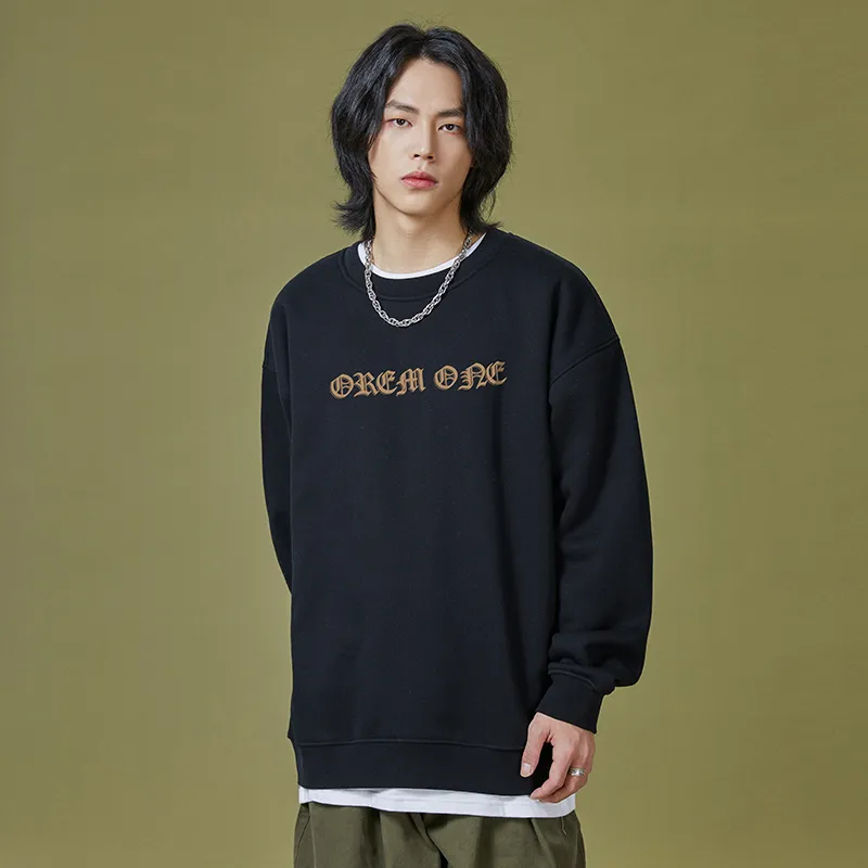 OREM ONE Crew Neck Loose Fit Sweatshirt Fall Unisex-10