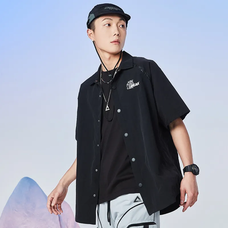 PEAK Shirts Men Black-2