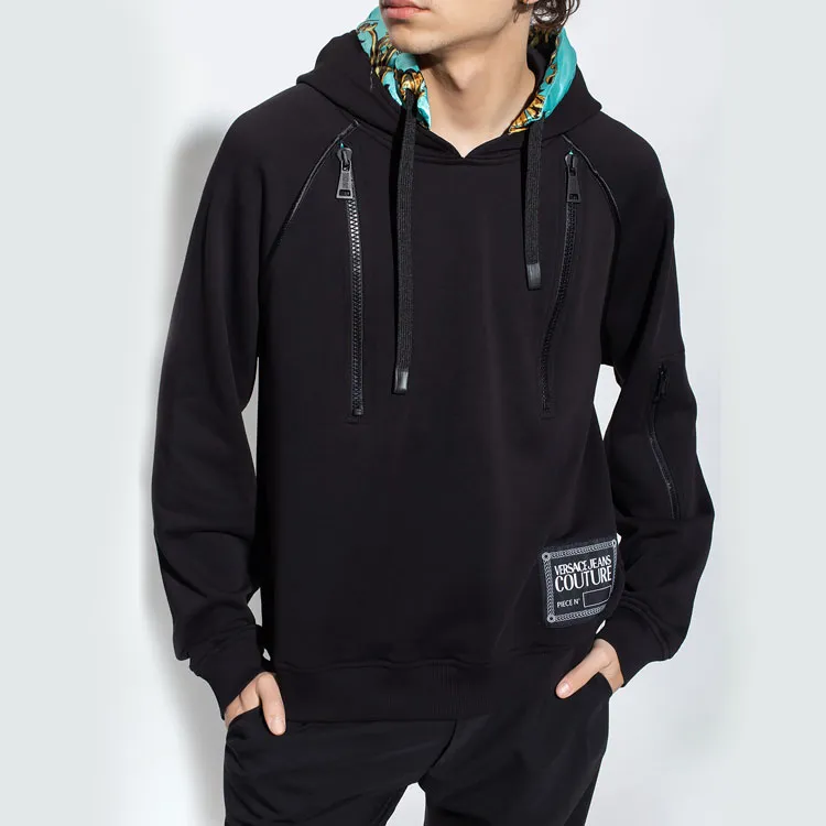 VERSACE JEANS COUTURE Zipper Detail Hoodie-2