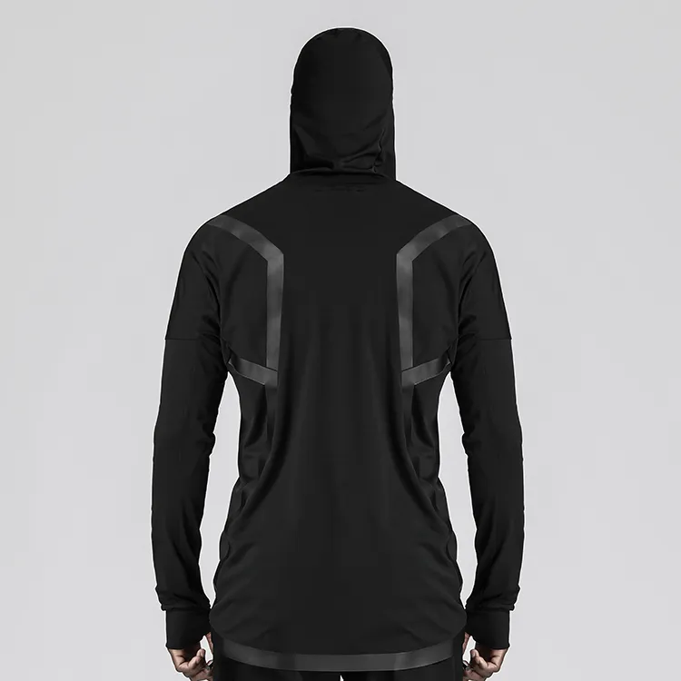 NORVINCY Comfortable And Breathable Sweat Wicking American Style Long Sleeved T Shirt Unisex-3