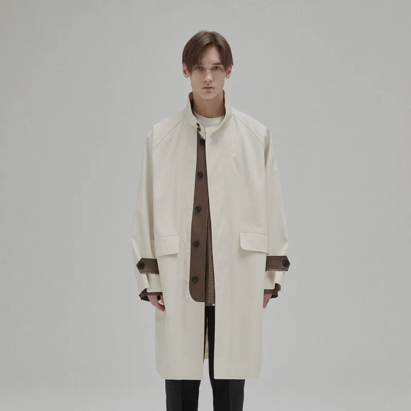 NANS STUDIO Trench Coats Men WHITE/Ecru-2