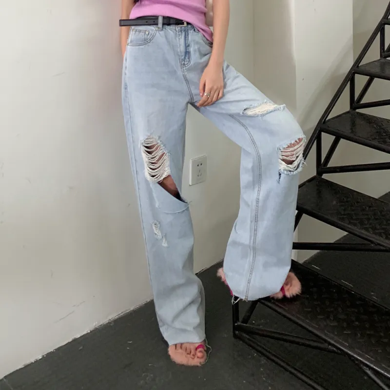 UF9193 Jeans Women's Washed Blue-3
