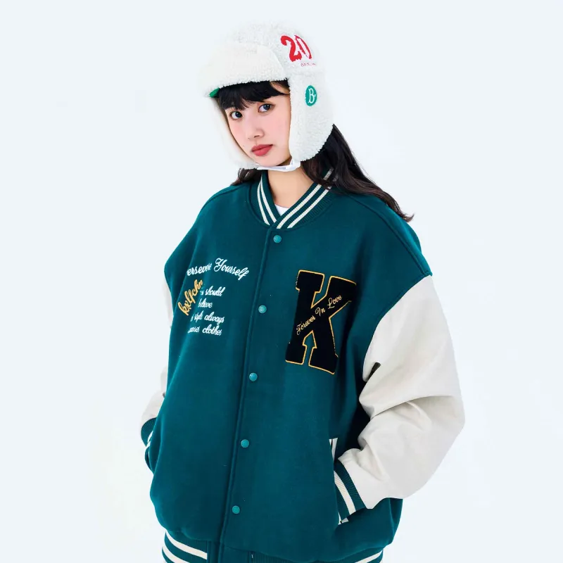 KXLFCHN Baseball Jacket Spring And Autumn Unisex-8