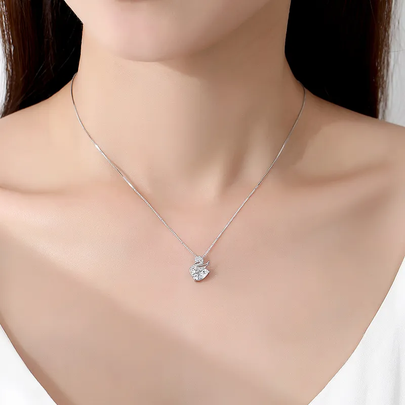 MOVER S925 Silver Necklaces Women's-4