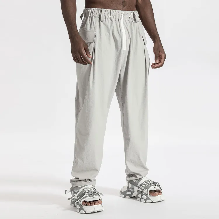 NORVINCY Western Hook and Loop Pocket Casual Pants Unisex-12