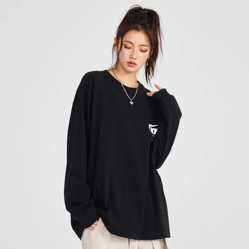 KILLWINNER Straight Long Sleeved T Shirt Unisex-5