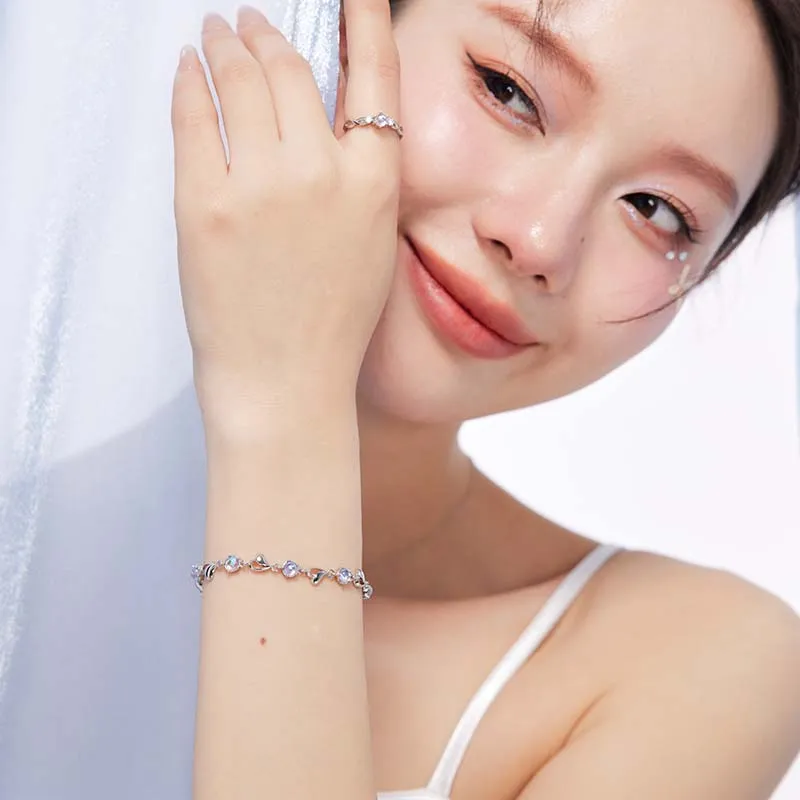YINCHIE 999 Fine Silver Pure Silver Bracelets Women's-5