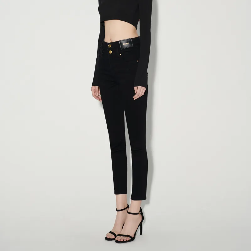 LIUREGALI Jeans Women's Black-4