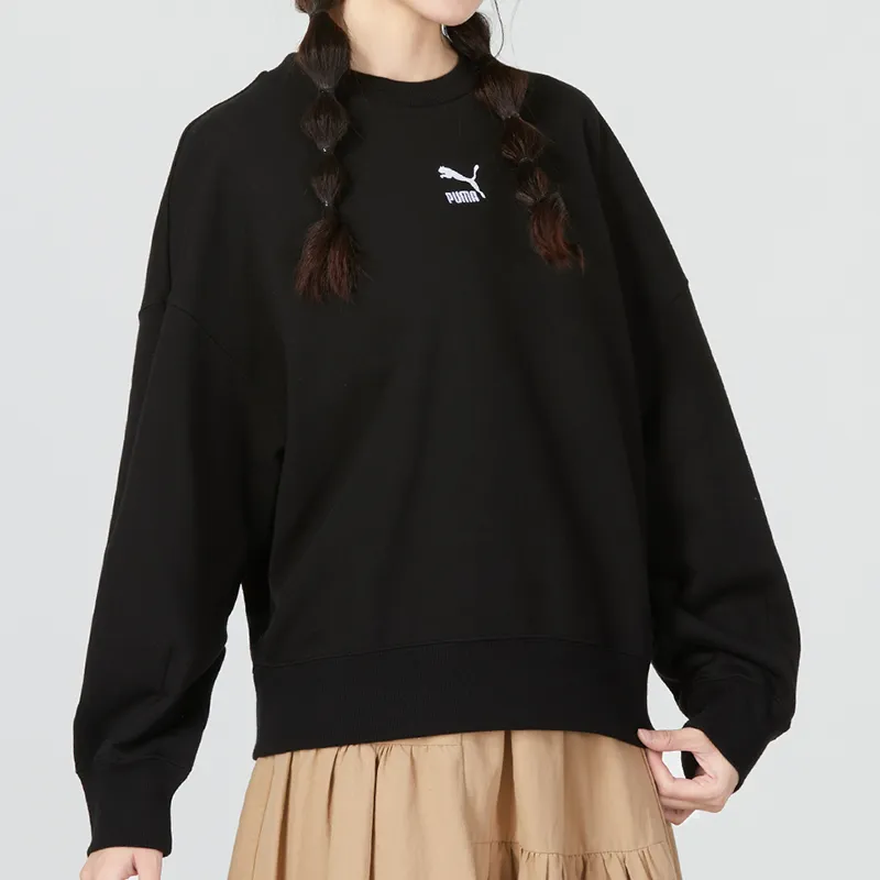 PUMA Sweatshirts Women's Black-4