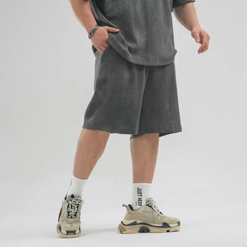 LUJIAMEN Sports Shorts Unisex Dark Gray-4
