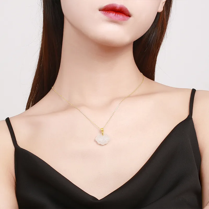 ZHOU LIU FU Pendants White Jade Women's-3