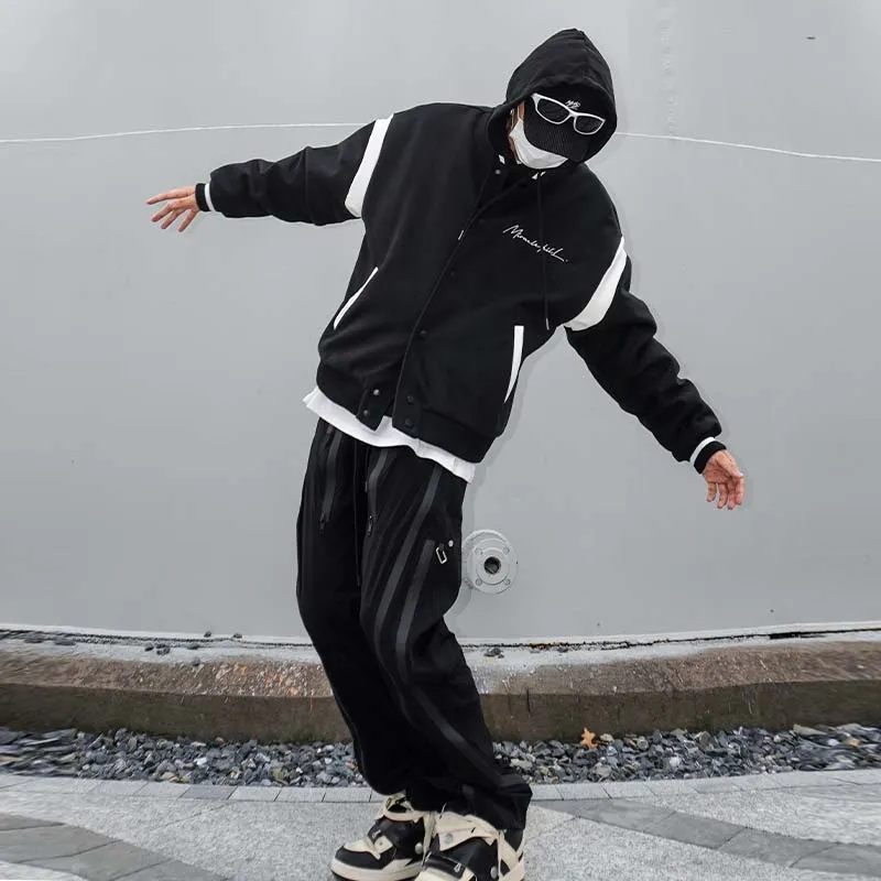 MIRACLE KILL Baseball Jacket Unisex Black-5