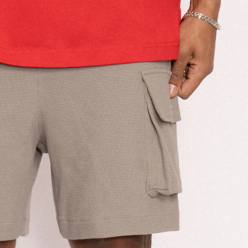 EMPTY REFERENCE Casual Shorts Unisex Gray-3