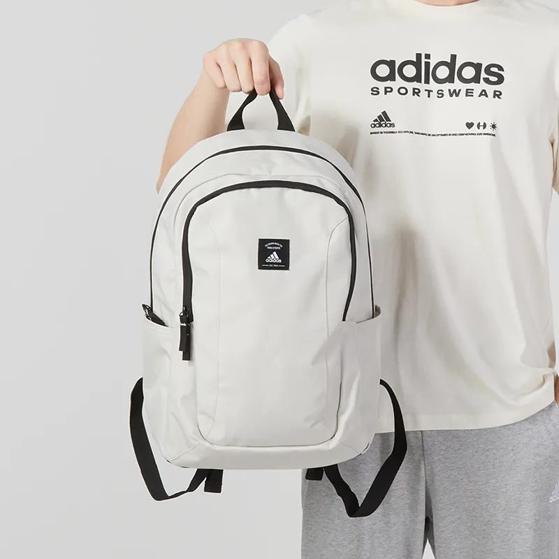 Adidas Polyester Laptop Bag Backpack Regular Unisex White-2