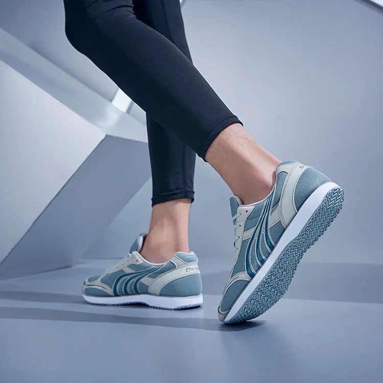 DO WIN Cushioned Slip Resistant Abrasion Resistant Breathable Low Top Running Shoes Unisex Greige-5