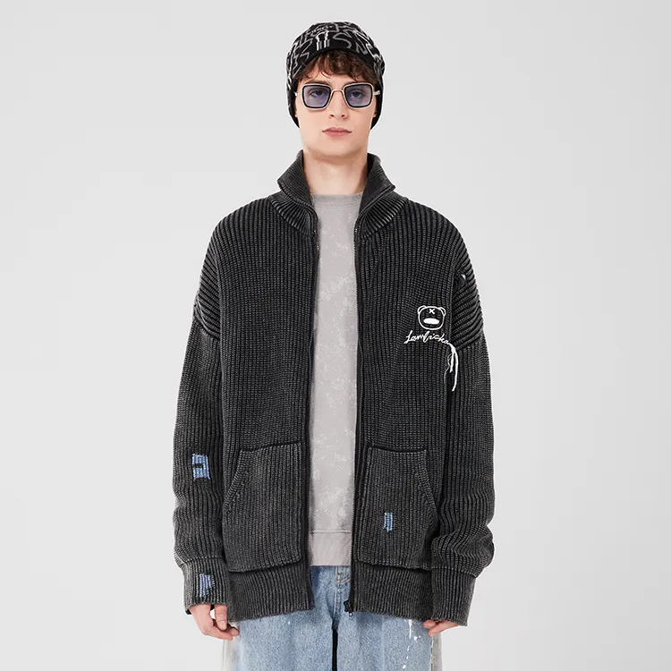 LAMLICKA Sweaters Unisex Dark Gray-4