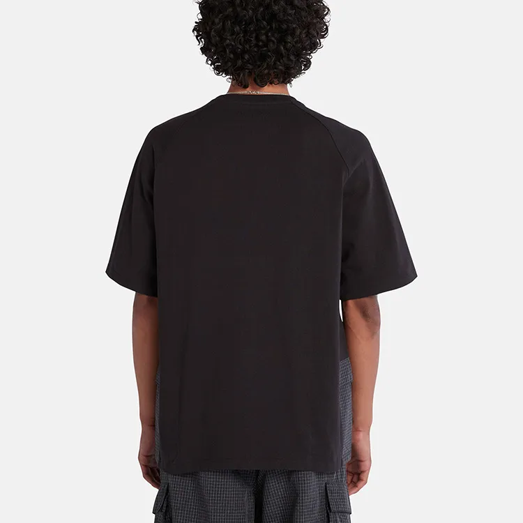 Timberland Drop Shoulder Sleeve T-Shirt Men's Gray-4
