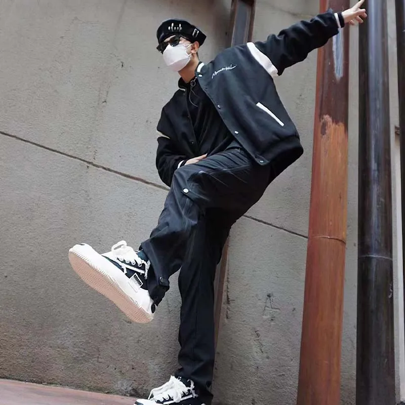 MIRACLE KILL Baseball Jacket Unisex Black-13