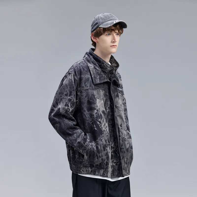 Guuka Denim Jacket Men's Black Gray Color-4
