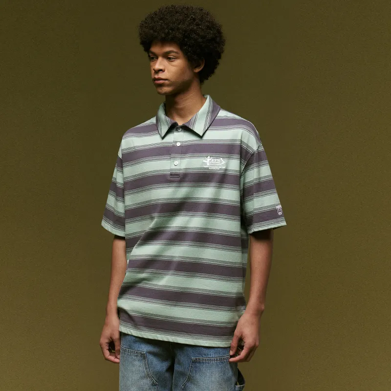 BEASTER Polo Shirts Unisex Purple Gray-2