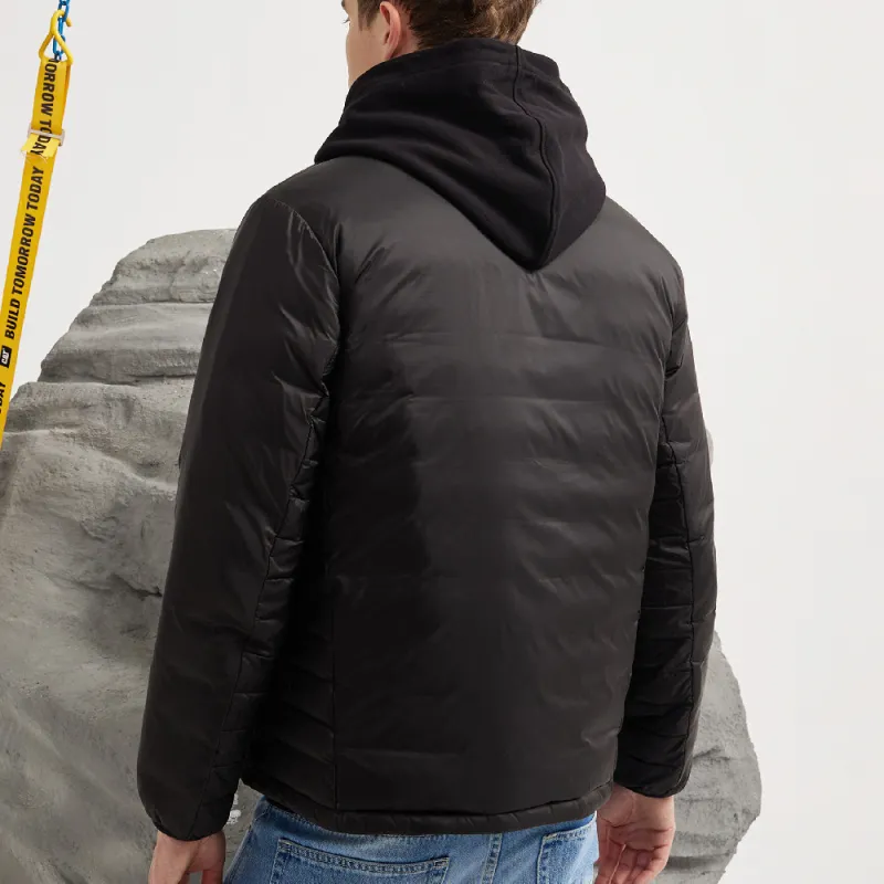 CAT FW22 Solid Color Stand Collar Fitted Cropped Down Jacket Unisex-4