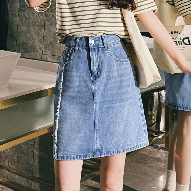 HIPPIEMISS Casual Short Skirts Women's Blue-2