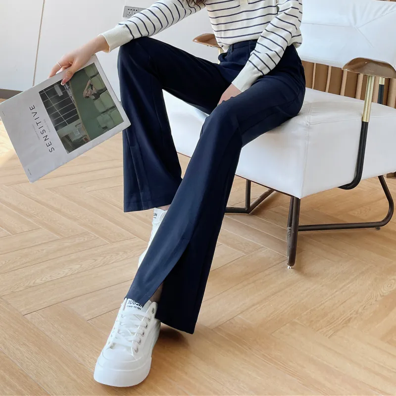 MITUAN Casual Pants Women's Navy Blue-4