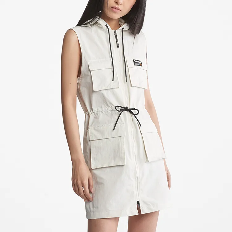 Timberland Sleeveless Dresses Women's White-2
