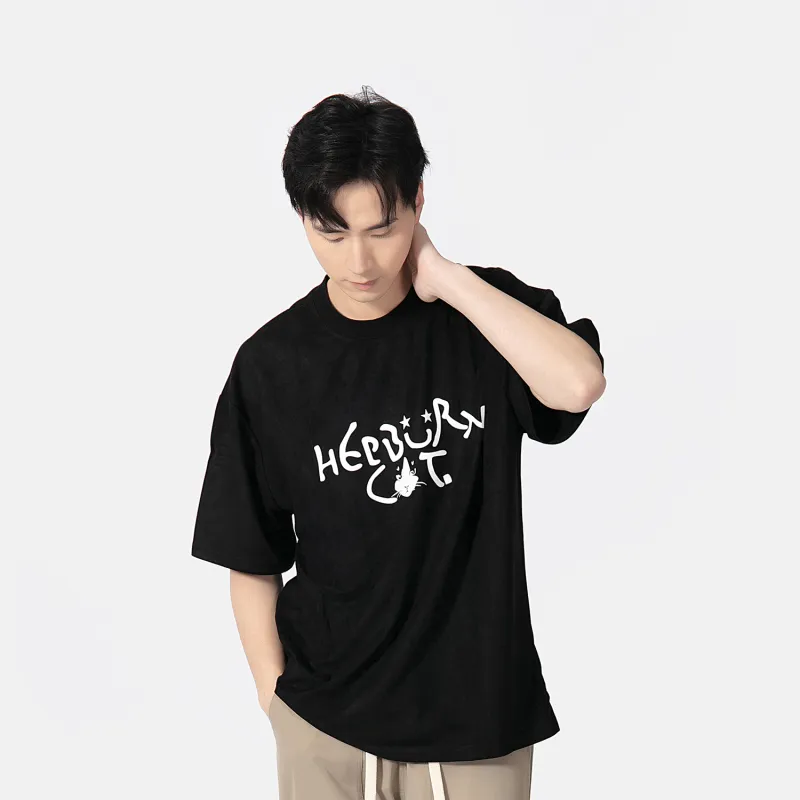 Hepburn Cat T-Shirts Unisex-4