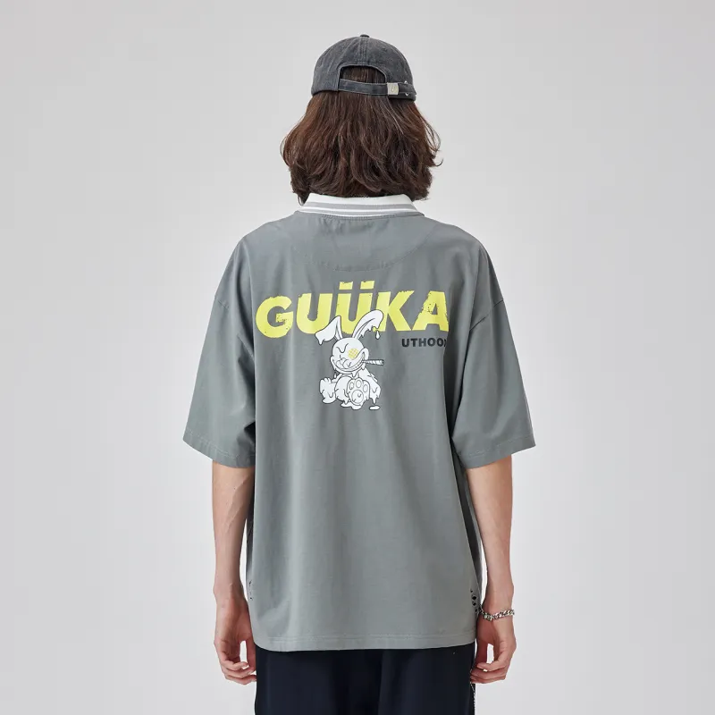 Guuka T Shirts Men Medium Gray-5