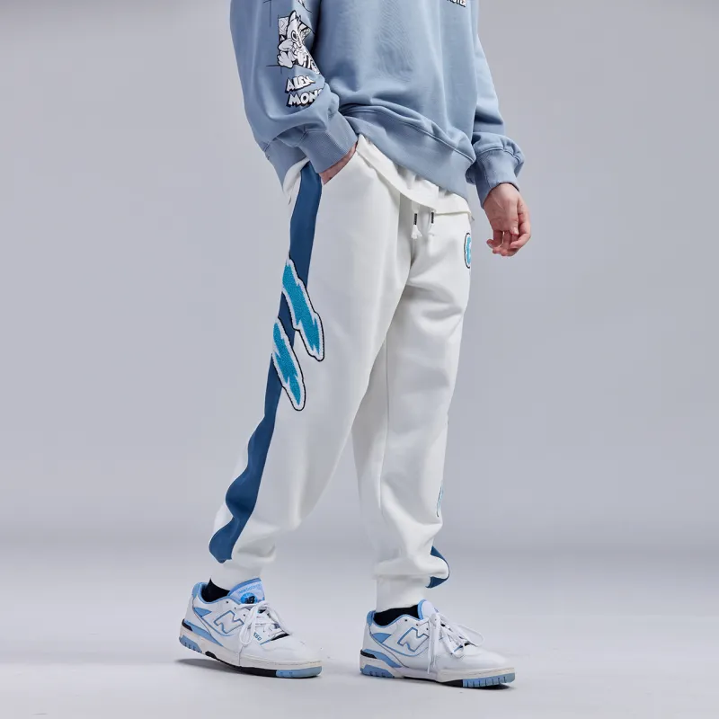 Guuka Knitted Sports Pants Men's White-5