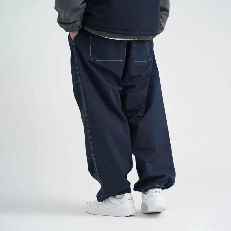 TBALLERBRAND Straight Casual Pants Men's Navy Blue-3