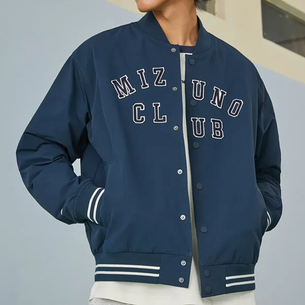 Mizuno Heritage Jackets Unisex Navy Blue-2