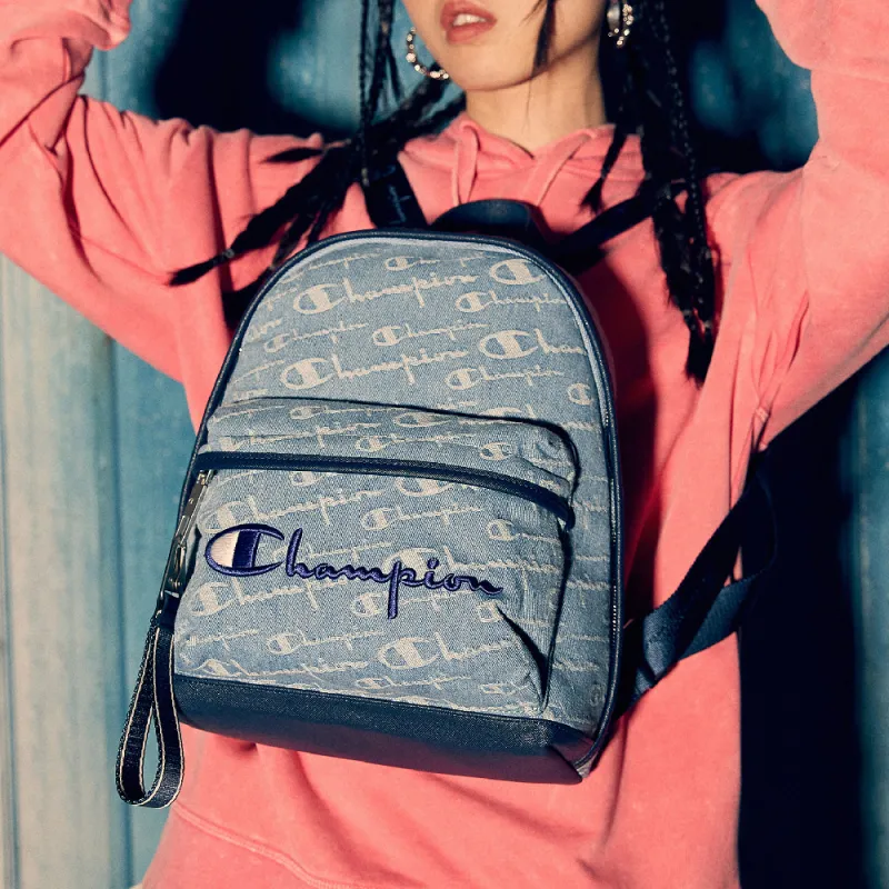 Champion Denim Backpack Mini Unisex Blue-6