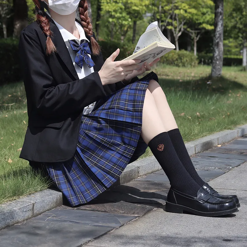 Tokyo Season Casual Short Skirts Women's Green Vine High School Plaid Skirt-17