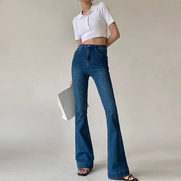 PAPERLLL Flared Pants Jeans Women's-6
